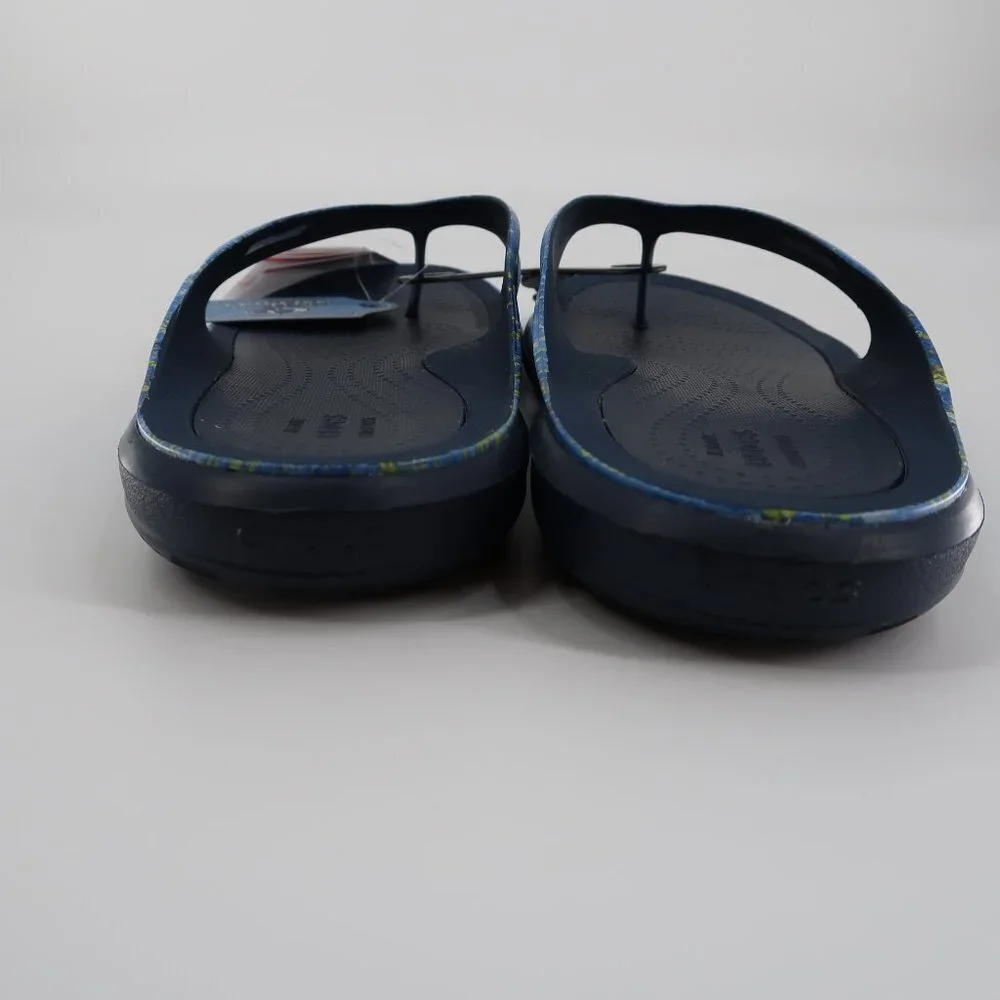 Crocs Men's Swiftwater Mossy Oak Coastal Wave Flip Flop 9